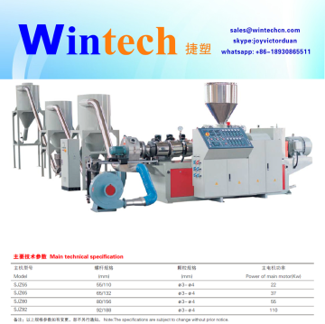 feed granules/pellets making line/recycled pvc granules making machine