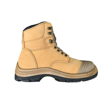 Durable Quality Mid-top Cowhide Protective Work Boots for Labor and Safety