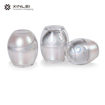 50g new egg-shaped acrylic plastic cosmetics bottle