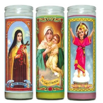 Θρησκευτικές κεριά 7 ημέρα γυαλί κεριά