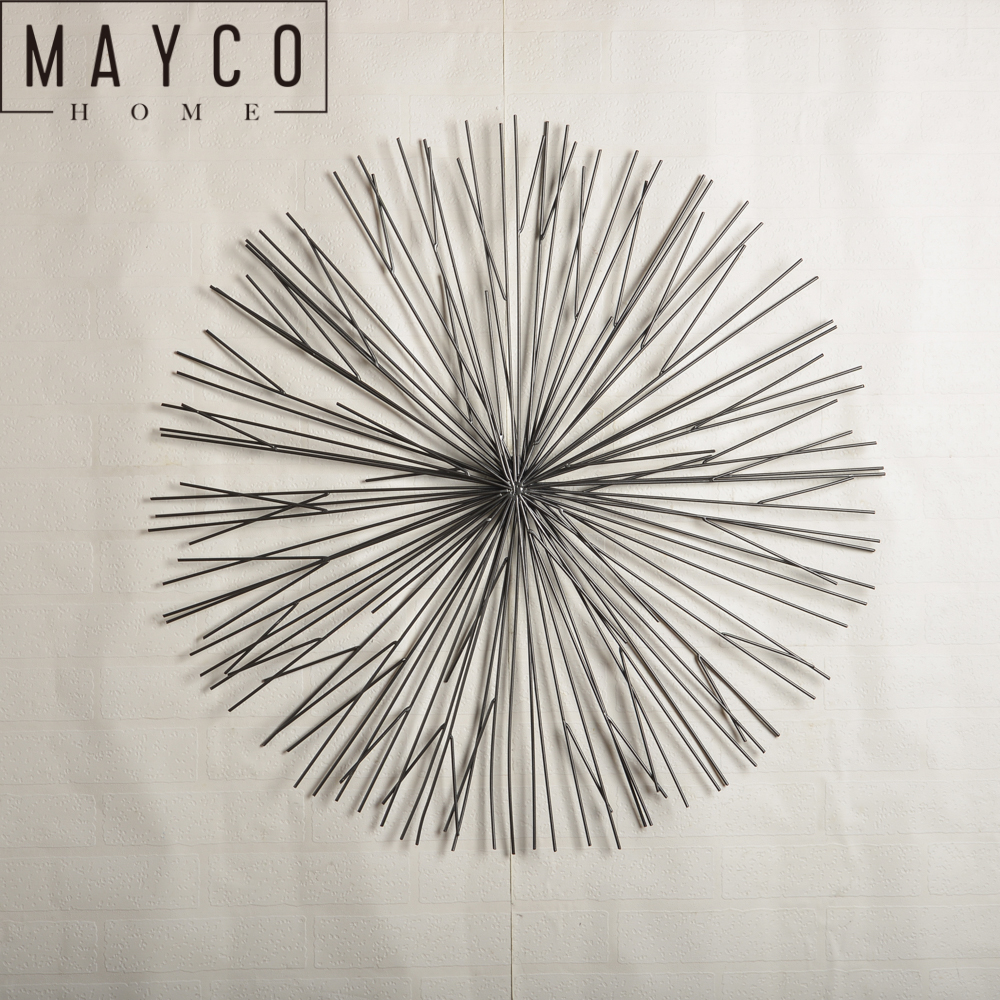 Mayco Vintage 3D Wrought Black Iron Wire Welding Wall Art Home Decor