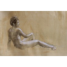 Handmade Wholesale Modern Nude Painting Photo Ebf-032