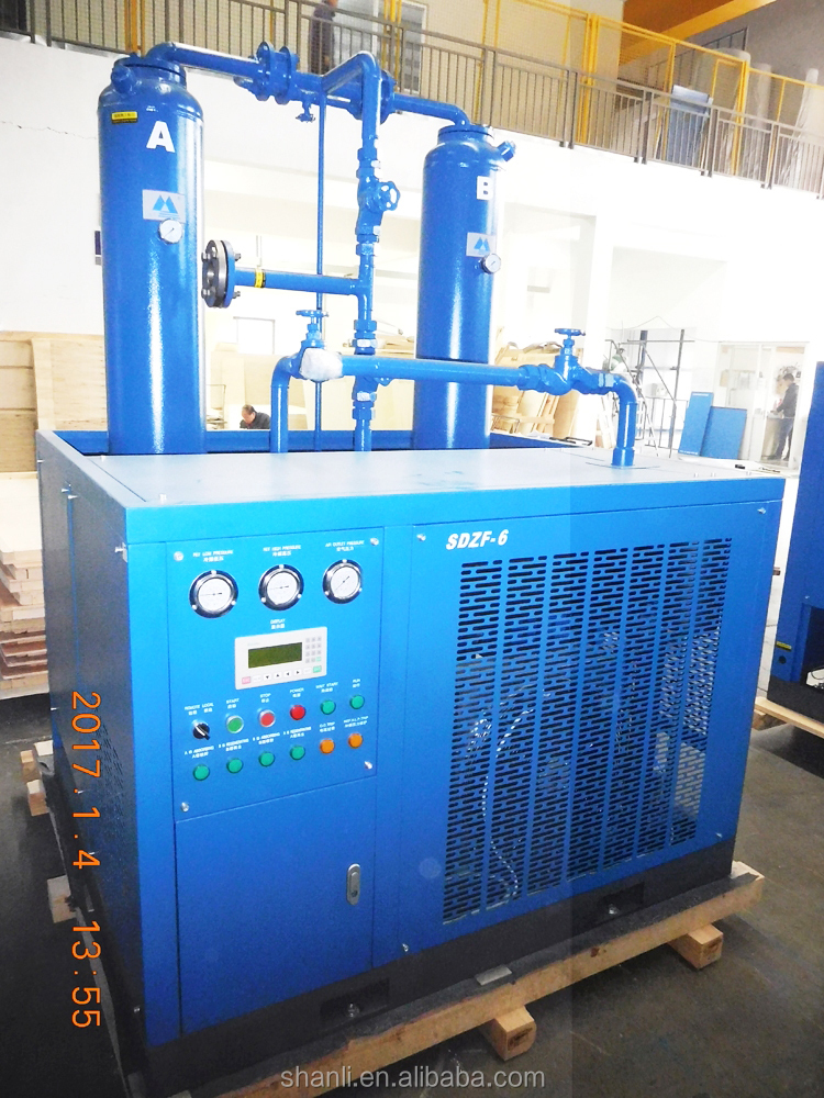 Air-cooled and water-cooled type refrigerated compressed air dryers sold directly from Chinese factories