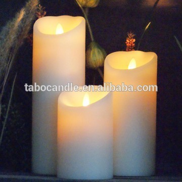 Flameless LED candle with moving flicker