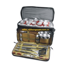 BBQ basket/BBQ tools basket with cooler bag
