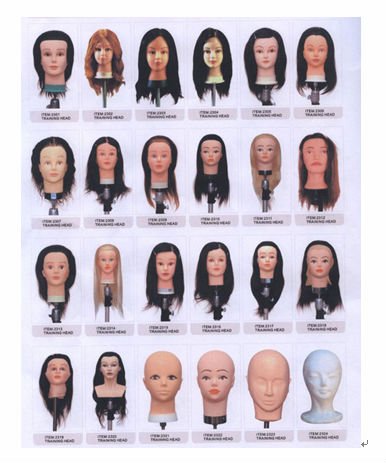 2020 Hot Sale 100% Human Hair Training head Wig Display Head Mannequin