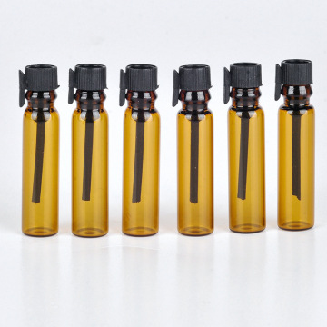 1ml Clear Amber Glass Vials - Mini Sample Glass Tubes