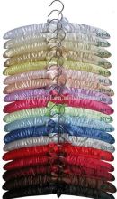 fabric coat hangers, fabric cloth coat hanger, fabric hanger for coat