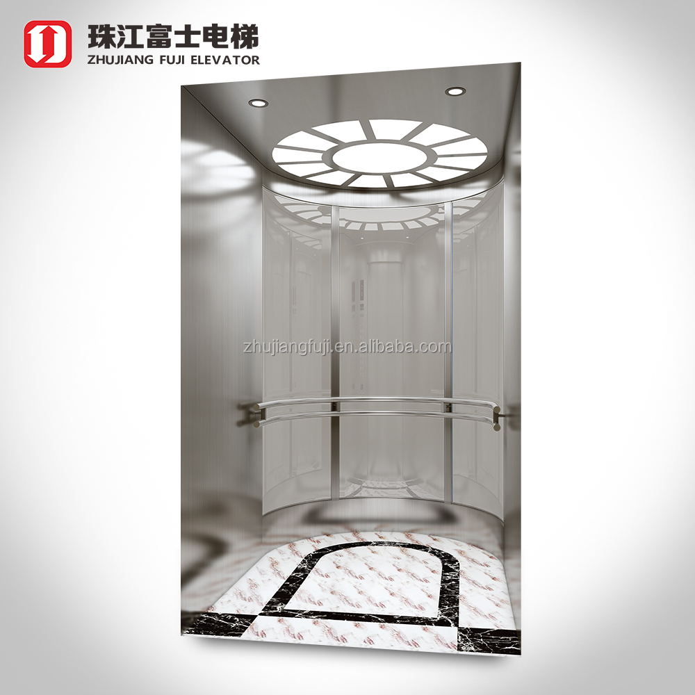 Fuji Brand Low Cost High Quality Safety Beautiful Sightseeing home small residential elevator for villa house