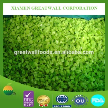 Frozen fresh green pepper dices with best price