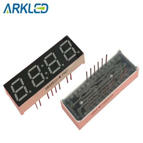 0.39 inch blue color four digits led display