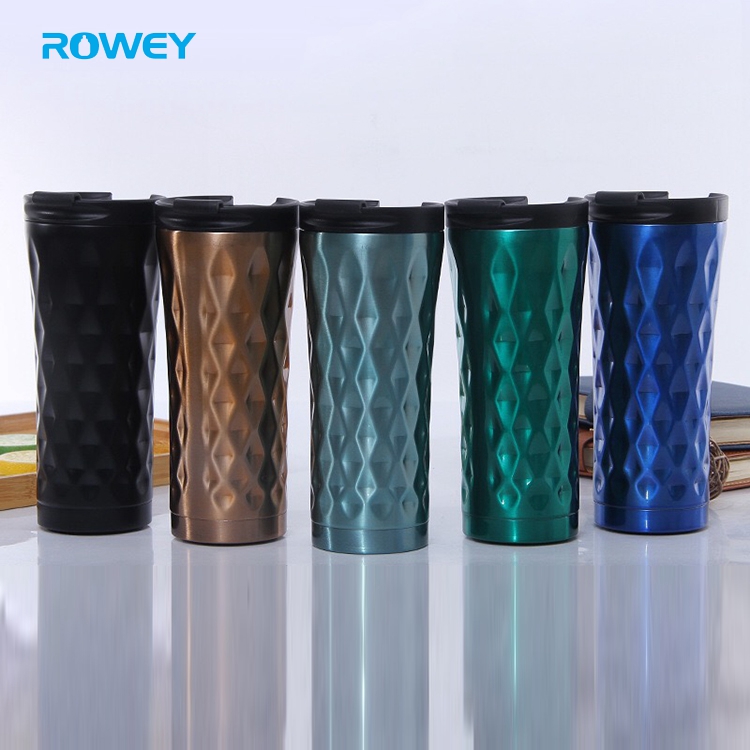 double wall metal vacuum insulated travel tumbler cup