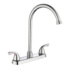FUAO Double handle modern bath faucets