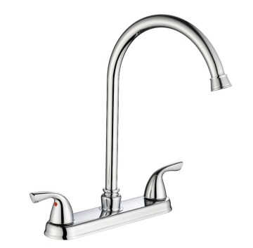 FUAO Double handle modern bath faucets