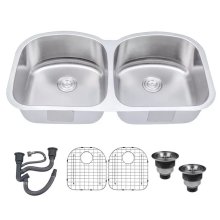 Alta qualidade 304 Lavagem de duas mãos Kitchenundermount Sink