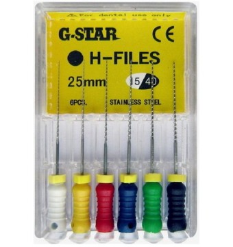 Dental Niti & Stainless Steel H-Files (Hedstrom Files)