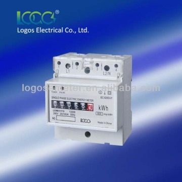 LOGOS DIN Rail Single Phase Electronic Energy kWH Meter dc kwh meter
