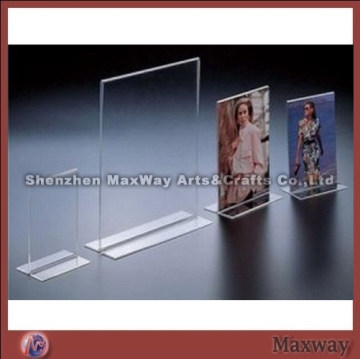 Clear Desk Top High Grade Acrylic Picture Frame Lucite Photo Frame