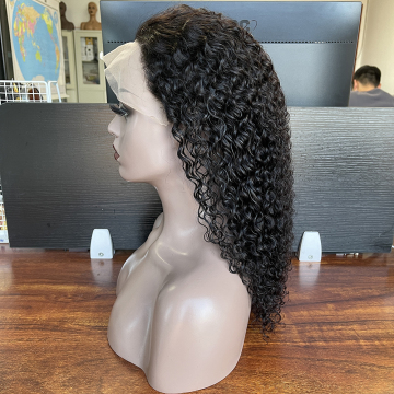 unprocessed indian remy jerry curl virgin hair frontal wig, cheap human hair preplucked hd transparent full lace wig