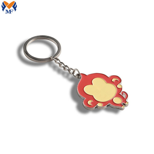 Custom Animal And Plant Metal Enamel Keychain