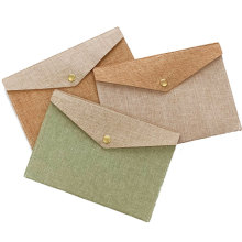 A4 File Holder Envelope Jute Document Bag