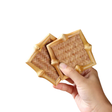 Trendy Bamboo Cup Pads - Stylish Tea Space Accessories