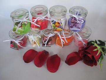 Highly Scented Colorful Glass Candle