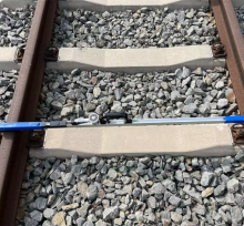 Mechanical Analogue Track Gauge Railroad switch measuring device