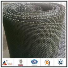 High quality guarantee flattened black steel galvanized sqaure woven wire mesh