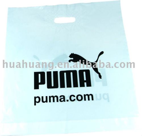 printing die cut plastic handle bag