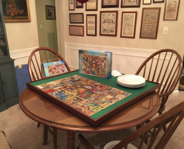 EASTOMMY Wooden Puzzle Board Fits