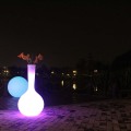 Multi-Color Changing LED Plastic Large Flower Pots