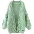 Green Thermal Knit Sweater