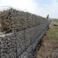 Weavon Gegalvaniseerde Gabion Basket voor het keermuurproject