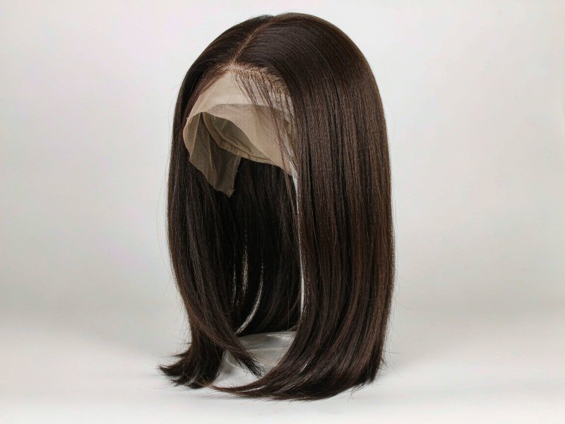 Light Brown Curly Human Hair Wig