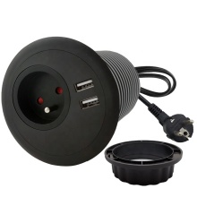 Desk Power Grommet Socket with 2 USB