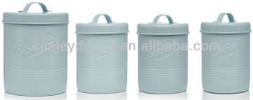 Wilko Storage Jars Tea Sugar Coffee Metal Storage Jars