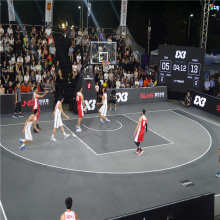 HighEnd TPE Rubber SES Interlocking Basketball Flooring