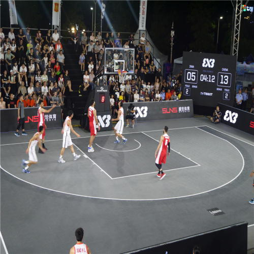 Azulejos aprobados por FIBA ​​3x3 de nivel superior para fibas World Tour and Cups entrelazando baldosas