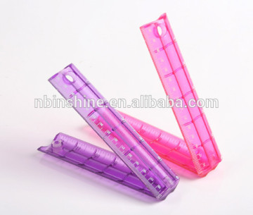 30cm plastic foldable ruler , 30cm cheap plastic funny ruler