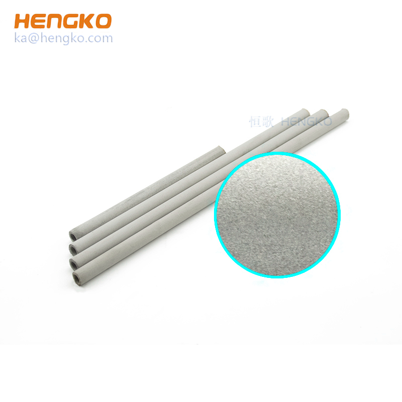 Factory direct sale 40-50 um micron pore grade sintered porous metal SS stainless steel filter tube