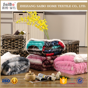 Polyester Brushed Fake Fur Blanket