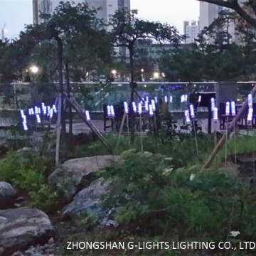 Lámpara de láminas LED decorativa colorida al aire libre