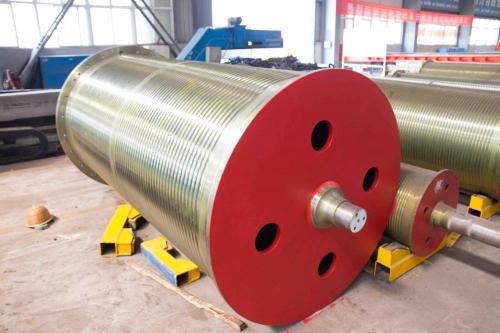 Wire rope drum for overhead crane