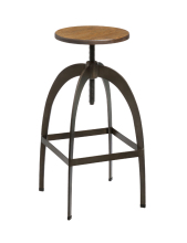 Industry-Style Metal Frame Counter Stools