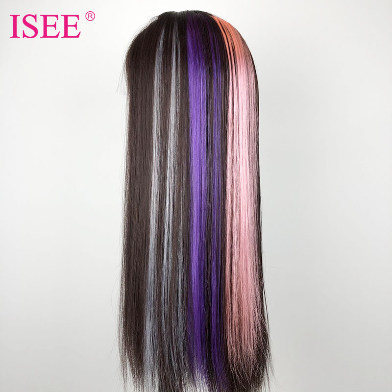 2021 Fashion Clip In One Piece Colorful Human Hair Extension,Colors Party Highlights Colorful One Clip In Hair Extension