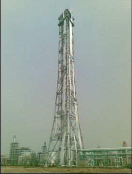 petrochemical flare tower derrick structure