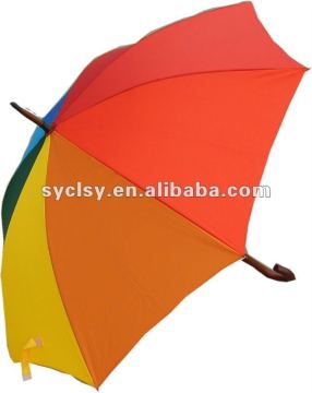 wooden rainbow Umbrella