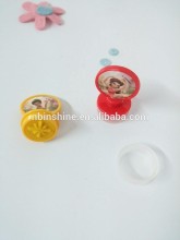 Mini personalized self-inking stamp,round stamp with handle