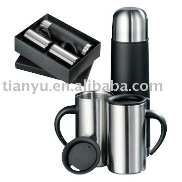 stainless steel vacuum flask gift set